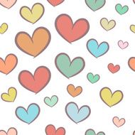 Seamless pattern with hearts N42