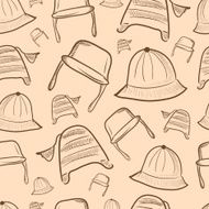 Seamless texture with caps