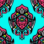 Luxury Damask seamless vector pattern floral design