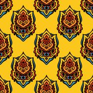 Festive Seamless floral vector pattern