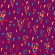Seamless heart pattern for Valentine&#039;s day