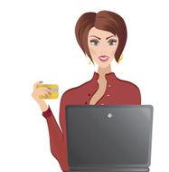 Woman with Credit Card