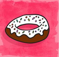 Cartoon cake illustration