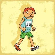 Cartoon runner illustration