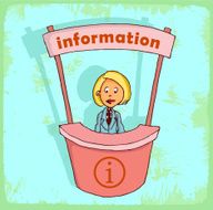Cartoon info illustration
