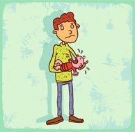 Cartoon baby illustration
