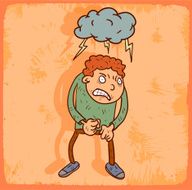 Cartoon rage illustration N2
