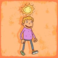 Cartoon happy illustration N3