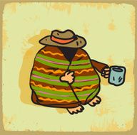 Cartoon poor illustration N5