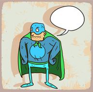 Cartoon hero illustration N3
