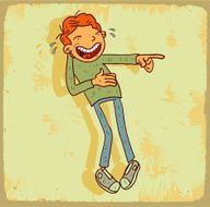 Cartoon laugh illustration N3