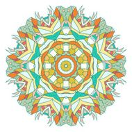 Abstract colorful Mandala N2