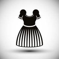 Dress vector icon isolated N2