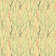 Seamless pattern with branches
