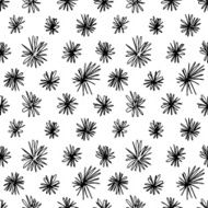 Seamless pattern with abstract doodle ornament N7