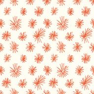Seamless pattern with abstract doodle ornament N8