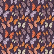 seamless pattern with butterflies N12
