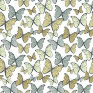 seamless pattern with butterflies N13