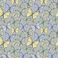 seamless pattern with butterflies N16