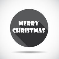 Christmas Flat Icon with long Shadow Vector Illustration N2