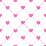 Valentines Day Seamless Hearts Pattern Vector Illustration N4