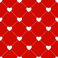 Valentines Day Seamless Hearts Pattern Vector Illustration N5