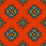 abstract tribal seamless tiled vector design