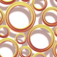 Vector seamless pattern with colored threads and shadows N3