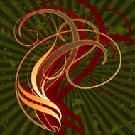Background with floral elements