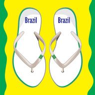 Brazil flip flop sandals