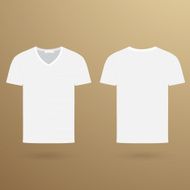 Blank v t-shirt template Front and back