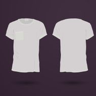 Blank t-shirt template Front and back