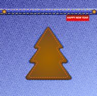 Denim Christmas tree