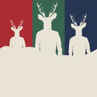 Silhouettes of hipsters N2