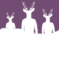 Silhouettes of hipsters N3