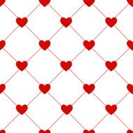 Valentines Day Seamless Hearts Pattern Vector Illustration N6