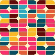 seamless geometric retro pattern N2