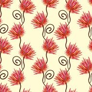 Seamless Repeating Pattern with Flowers