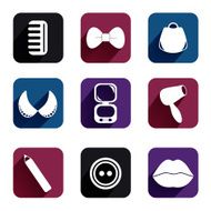 Volume icons set fashion N6