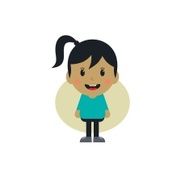 cute girl cartoon character N6