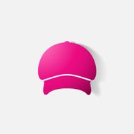 Paper clipped sticker headgear Cap N3