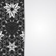 Elegant b&amp;w card or invitation template