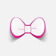 Realistic paper sticker bow N2