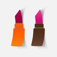 Realistic paper sticker lipstick N3