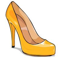 Vector Cartoon Womens Shoes