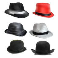 set of different hats