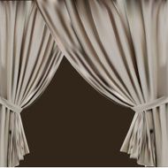 grey curtain