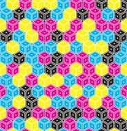 Retro pattern of geometric shapes N4