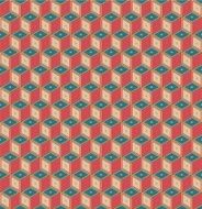 Retro pattern of geometric shapes N11