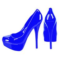 picture of women shoe on white background vector eps10 illustration N2